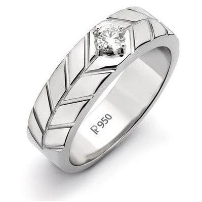 0.50cts. Solitaire Platinum Engagement Ring for Men JL PT 0195 - Etsy
